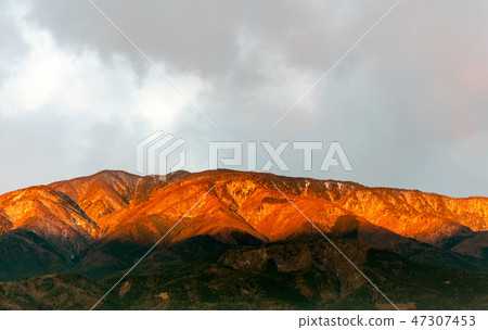 晨光,Mt。山,南阿爾卑斯山市 晨光,Mt。山,南阿爾卑斯山市 47307453