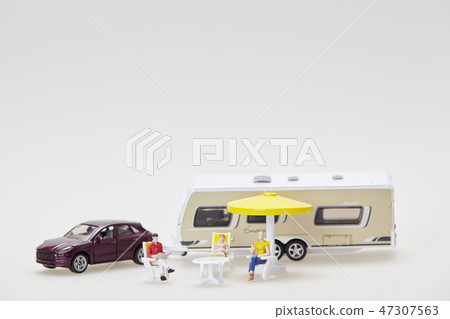 汽車，露營車，露營，家庭，朋友，模型，微型，玩具 47307563