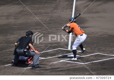 Batting (left batter) (Kochi City Baseball Ground / Kochi Prefecture Kochi City Ohara Town) 47309724