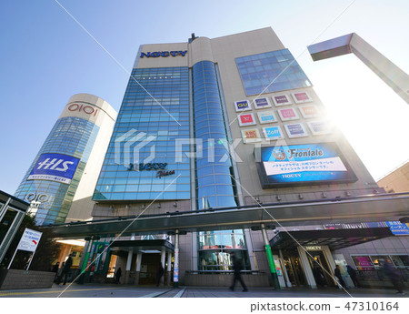 日本的川崎城市景觀城市景觀的景觀，如武藏Kotono口站（溝口站） 47310164