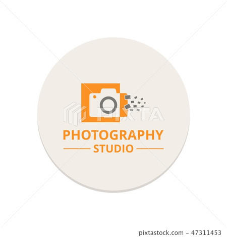 Vector Orange Icon for Photographer 47311453