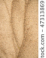 Sand of a beach with patterns 47313869