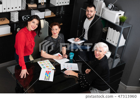 Portrait of Smiling employees in workplace 47313960