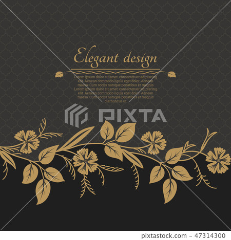 Baroque ornate background Baroque ornate background 47314300