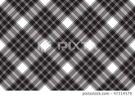 Black white classic check plaid seamless pattern Black white classic check plaid seamless pattern 47314579