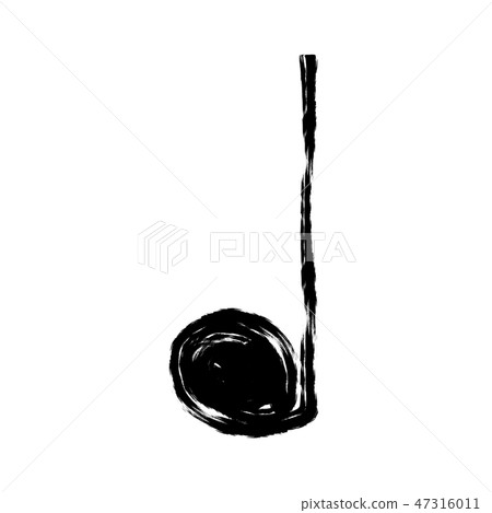 Simple quarter note music image Simple quarter note music image 47316011