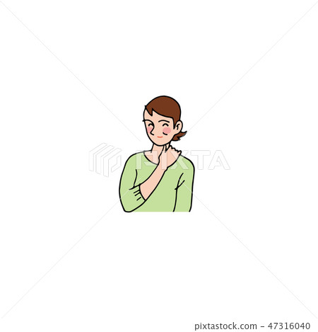 一個很高興肩膀疼痛的妻子 一個很高興肩膀疼痛的妻子 47316040