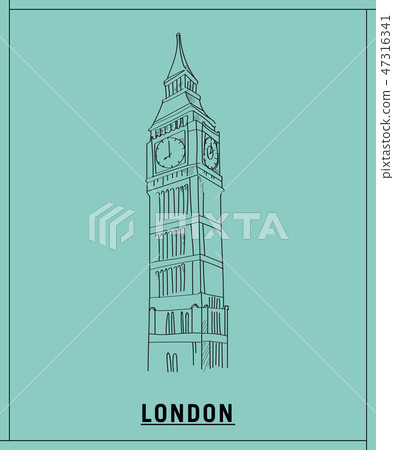 Big ben.hand drawn sketch 47316341