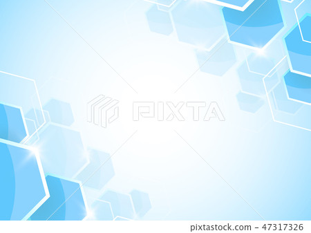 Abstract hexagonal molecular structures Abstract hexagonal molecular structures 47317326