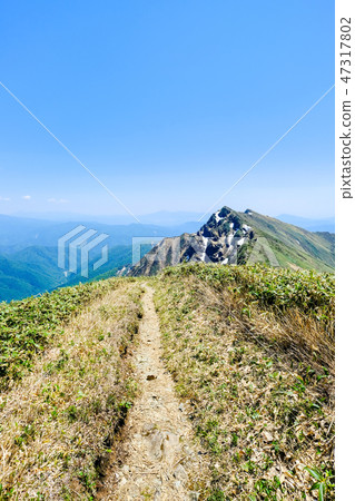 Mountain climbing Tanigawake mountain in the spring (Ikki Tanikawa descended from Ichinokurake) 47317802