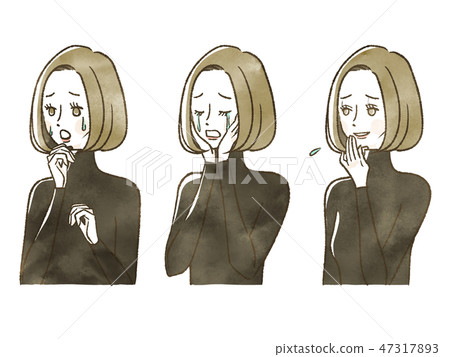 Woman - Facial expression 47317893