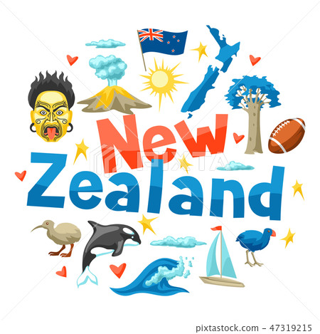 New Zealand background design. 47319215