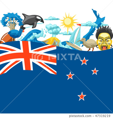 New Zealand background design. 47319219