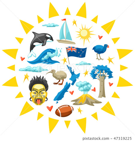 New Zealand background design. 47319225
