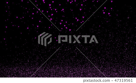 Valentine Hart pink particle bounce floor on black 47319561