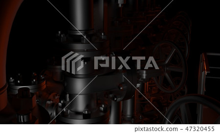 Metal pipes and valves 47320455