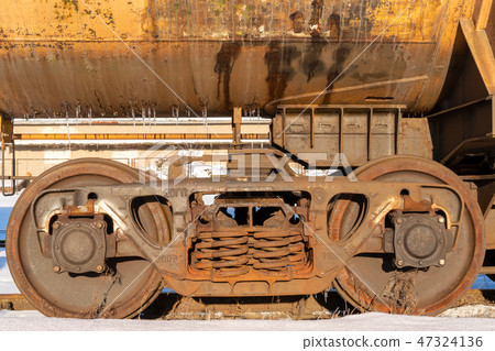 Wheels of a railway train 47324136
