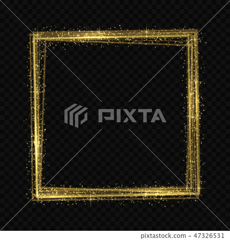 Vector golden light tracing effect 47326531