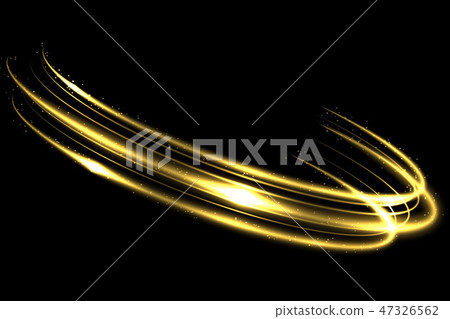 Vector circle golden light tracing effect 47326562