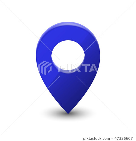 3d map pointer pin - Stock Illustration [47326607] - PIXTA