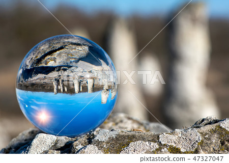 Upside down landscape of Pobiti Kamani 47327047