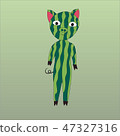 pig watermelon style 47327316