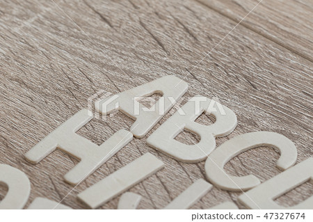 ABC on the wooden background ABC on the wooden background 47327674