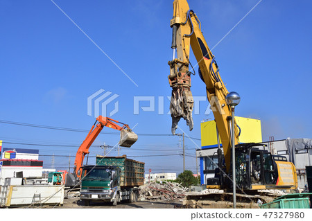 拆遷工作現場 拆遷工作現場 47327980