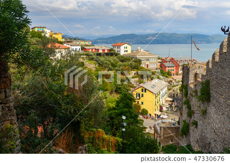 View of Portovenere or Porto Venere town 47330676