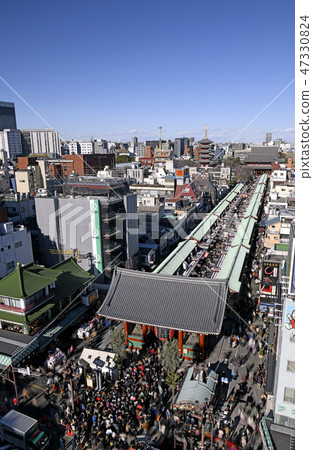 I hope for the Tokyo cityscape landscape in Japan, Asakusa Temple etc (pedestrian heaven). New Year of Heisei = taken on January 2, Heisei 31 I hope for the Tokyo cityscape landscape in Japan, Asakusa Temple etc (pedestrian heaven). New Year of Heisei = taken on January 2, Heisei 31 47330824