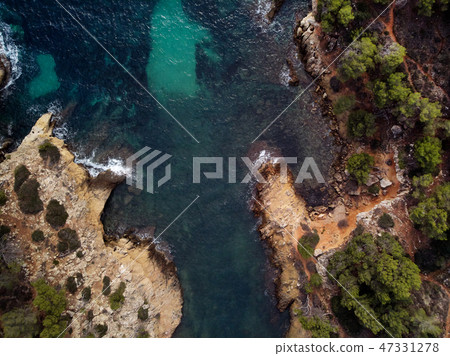 Cap falco beach in Majorca Island. Spain Cap falco beach in Majorca Island. Spain 47331278
