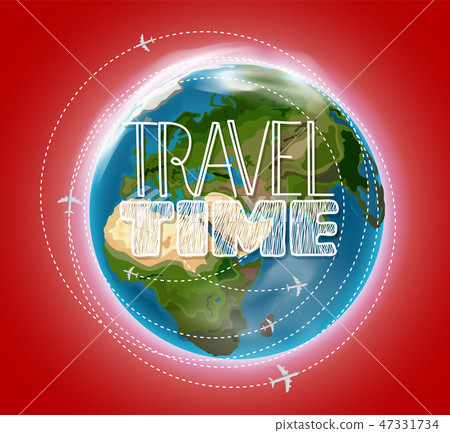 Travel destination concept with logo. Go travel - Stock Illustration ...