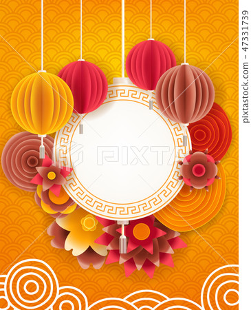 Lunar new year design background 47331739