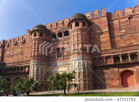 India. Agra. Red fort. India. Agra. Red fort. 47331783