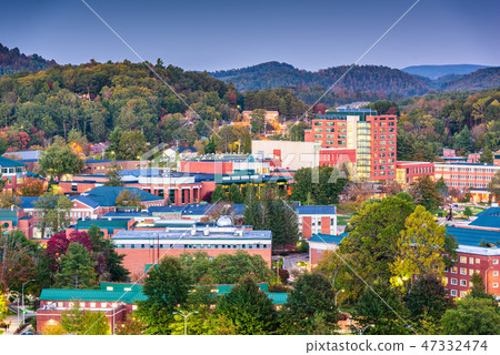 Boone, North Carolina, USA campus skyline 47332474