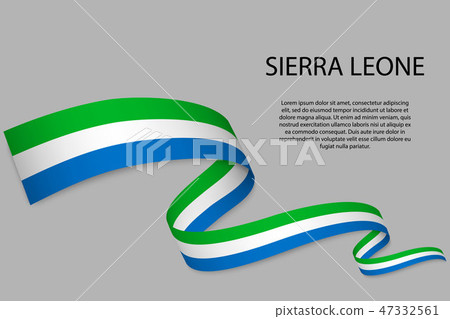 Waving ribbon or banner with flag Waving ribbon or banner with flag 47332561