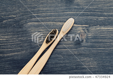 Wooden toothbrushes for the care of teeth Wooden toothbrushes for the care of teeth 47334924