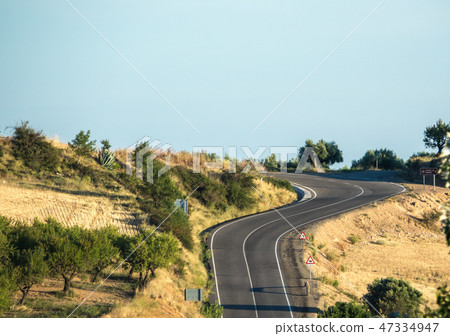 winding road with curves, mountain road winding road with curves, mountain road 47334947