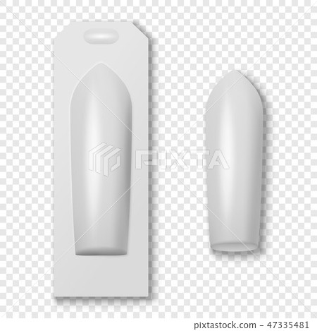 Vector Realistic White Medical Suppositories in Blister Closeup Isolated. Packaging of Vector Realistic White Medical Suppositories in Blister Closeup Isolated. Packaging of 47335481