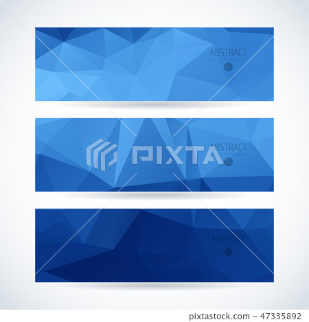 Vector banners set abstract triangle background Vector banners set abstract triangle background 47335892