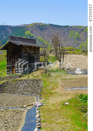 Spring landscape in Hida Miyagawa cho Kozo district 47335917