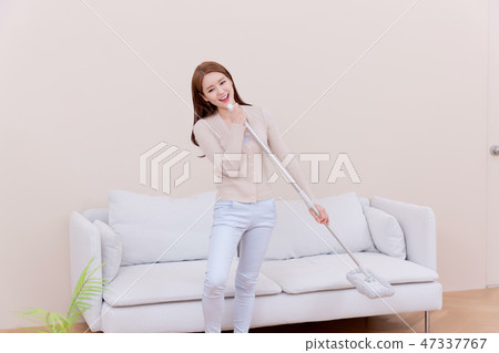 Beautiful young woman's daily life concept photo 091 47337767