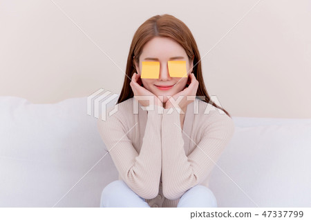 Beautiful young woman's daily life concept photo 115 47337799