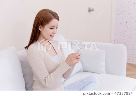 Beautiful young woman's daily life concept photo 107 47337854
