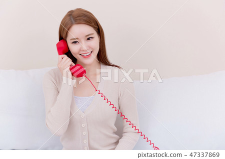 Beautiful young woman's daily life concept photo 085 47337869