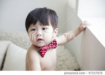 Little two cute babies photo. Baby wearing diaper in white bedroom. 255 Little two cute babies photo. Baby wearing diaper in white bedroom. 255 47337878