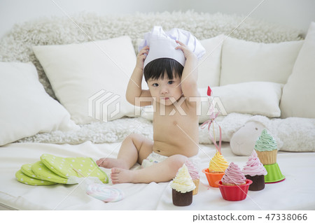 Little two cute babies photo. Baby wearing diaper in white bedroom. 265 Little two cute babies photo. Baby wearing diaper in white bedroom. 265 47338066