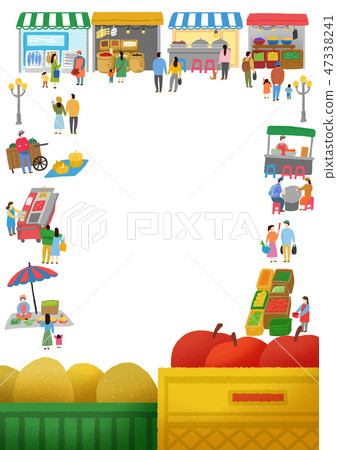 People enjoying outdoor festa or performance in autumn. Beautiful autumn landscape in watercolor painting illustration. 007 People enjoying outdoor festa or performance in autumn. Beautiful autumn landscape in watercolor painting illustration. 007 47338241