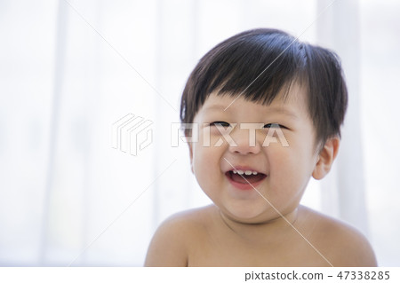 Little two cute babies photo. Baby wearing diaper in white bedroom. 183 Little two cute babies photo. Baby wearing diaper in white bedroom. 183 47338285