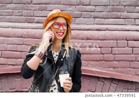 Attractive tourist see city 47339591